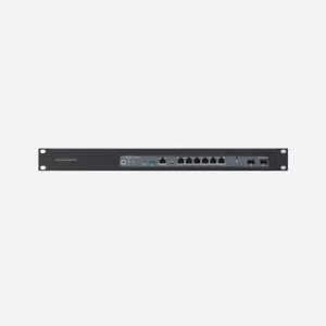 Rackmount.IT RM-JN-T1 Équerre de fixation 1U pour Juniper SRX300, 483x217x44mm, Noir, Kit de montage inclus, Certification RoHS, Pays-Bas - Miniature 3
