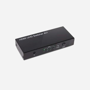 CLUB3D SwitchBox HDMI 2.0a UHD 4 Ports, 4K 60Hz, Boîtier Métal Noir, Télécommande, HDCP, Compatible Windows 10/macOS, CSV-1370 - Miniature 3
