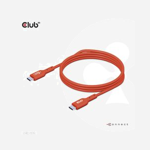 CLUB3D CAC-1515 Câble USB 2.0 4m USB-C vers USB-C Orange et Rouge - Miniature 3
