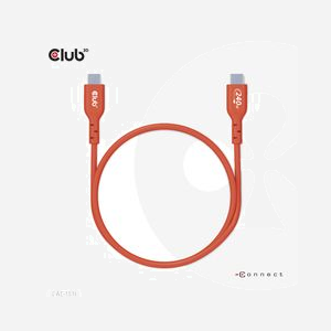 CLUB3D CAC-1515 Câble USB 2.0 4m USB-C vers USB-C Orange et Rouge - Miniature 4