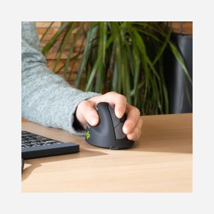 R-Go Tools HE Break Souris Ergonomique Verticale Gaucher, Bluetooth, Noir, 1750 DPI, Batterie 600 mAh, Logiciel R-Go Break, Taille Moyenne (165-185mm) - Miniature 3