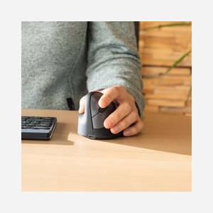 R-Go Tools HE Break Souris Ergonomique Verticale Gaucher, Bluetooth, Noir, 1750 DPI, Batterie 600 mAh, Logiciel R-Go Break, Taille Moyenne (165-185mm) - Miniature 4