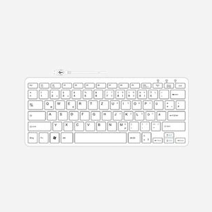 R-Go Tools RGOECQZB Clavier Compact Ergonomique QWERTZ(DE) Filaire USB Noir, Mini-clavier Plat 120x285x15mm, Compatible Windows/Linux - Miniature 2