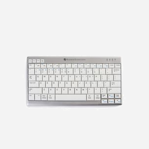 BakkerElkhuizen UltraBoard 950 Wireless : Clavier Bluetooth QWERTY US compact, touches ciseaux, batterie LiPo rechargeable, autonomie 1 mois, gris/blanc - Miniature 3