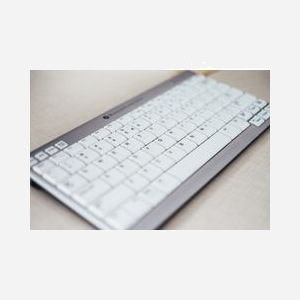 BakkerElkhuizen UltraBoard 950 - Clavier USB Compact QWERTY UK, Switch Ciseaux, Profil Bas, Mini ANSI, Hub USB 2.0, Gris Clair/Blanc - Miniature 5