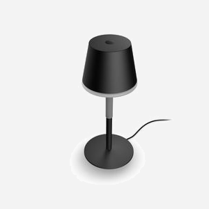 Philips by Signify Hue Go Lampe de Table Portable Noire, LED 6W 530lm 2000-6500K, Bluetooth/Zigbee, IP20/IP54, Android/iOS, 220-240V - Miniature 2