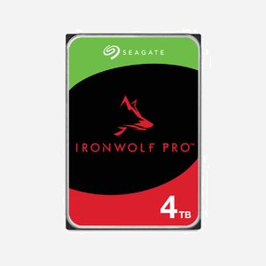 Seagate IronWolf Pro ST4000NT001 HDD 4To 3.5" 7200RPM 256Mo SATA 6Gbit/s (NAS) : 250MiB/s, RV, 550To/an, 2000000h MTBF