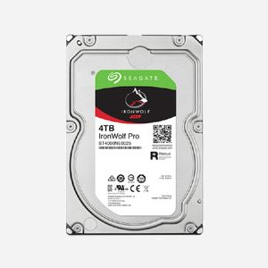 Seagate IronWolf Pro ST4000NT001 HDD 4To 3.5" 7200RPM 256Mo SATA 6Gbit/s (NAS) : 250MiB/s, RV, 550To/an, 2000000h MTBF - Miniature 4