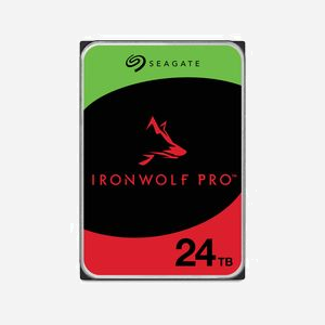 Seagate IronWolf Pro ST24000NT002 HDD 24To 7200RPM 512Mo 3.5" SATA III 6Gbit/s pour Serveur/Station de travail - RV Sensors, 2500000h MTBF