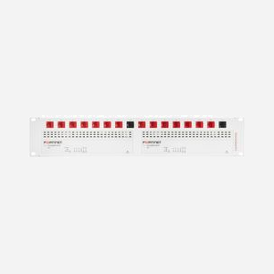Rackmount.IT RM-FR-T22 Équerre de Fixation Rack 2U Blanc 483x216x88.4mm pour Fortinet FortiGate/Wifi 80F/81F (inc. DSL/POE) RoHS - Miniature 3