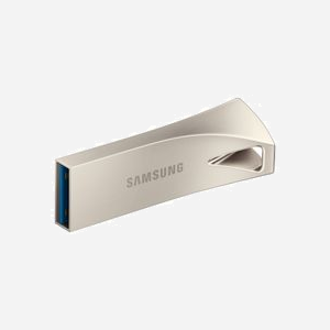 Samsung MUF-256BE3/APC Clé USB 256Go USB Type-A 3.2 Gen 1 Argent - Lecture 300Mo/s, Ecriture 30Mo/s, Résistante Chocs/Température/-X - Miniature 4