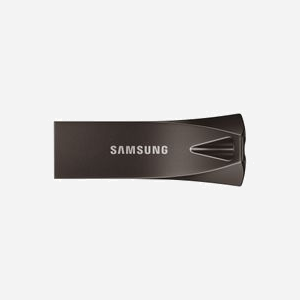 Samsung MUF-128BE4/APC - Clé USB 128 Go USB 3.2 Gen 1 Type-A, Lecture 300Mo/s, Corps Métal Noir/Gris, Résistante Chocs/Température/Rayons X - Miniature 1