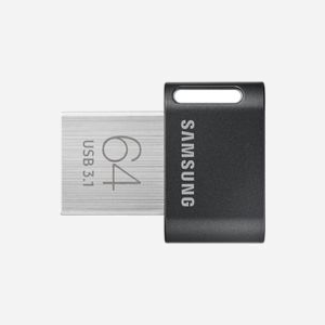 Samsung MUF-64AB Clé USB 64Go USB Type-A 3.2 Gen 1 (3.1 Gen 1) 300Mo/s Lecture, Boîtier Métal Gris/Argent, Résistante Chocs/Température/Rayons X