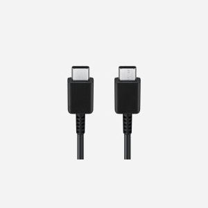 Câble Samsung EP-DA705BBEGWW USB-C Mâle vers USB-C Mâle, 1 mètre, Noir, Conforme USB 2.0, Poids 22.2g - Miniature 3