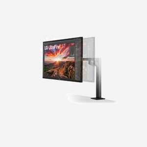 LG 32UN880P-B Écran PC 32" 4K UHD IPS 3840x2160 5ms 60Hz HDR10 FreeSync USB-C 60W Hub USB VESA Réglable en Hauteur Noir - Miniature 3
