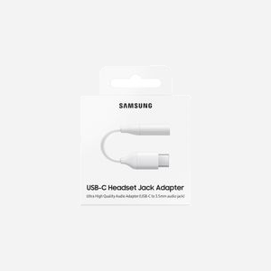 Samsung Adaptateur USB-C vers Jack 3.5mm EE-UC10JUWEGWW Blanc, Sortie Audio jusqu'à 24 bits/192 kHz, Poids 3.17g, Compatible Samsung - Miniature 5