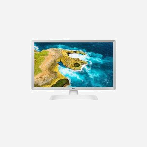 LG TV LED HD 24TQ510S-WZ 59.9cm (23.6") 1366x768 250cd/m² 14ms DVB-T2/C/S2 Smart TV WebOS 22 WiFi Ethernet Blanc