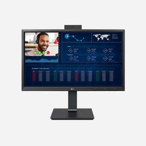 LG All-in-One 24CQ650W-BP : Intel Celeron N5105, 23.8" FHD IPS, 8GB DDR4, 256GB SSD, Webcam Full HD, Noir, Client Léger - Miniature 1