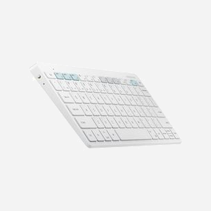 Samsung Clavier Bluetooth EJ-B3400BWGGDE QWERTZ Allemand Blanc - 79 touches - Bluetooth 5.0 - Alimentation 2x AAA - 280.4 x 127.4 x 15.4 mm - Miniature 3