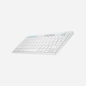 Samsung Clavier Bluetooth EJ-B3400BWGGDE QWERTZ Allemand Blanc - 79 touches - Bluetooth 5.0 - Alimentation 2x AAA - 280.4 x 127.4 x 15.4 mm - Miniature 4