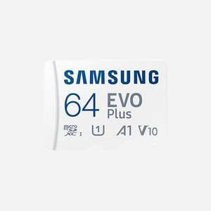 Samsung MicroSDXC 64Go EVO Plus UHS-I U3 V30 A2 Classe 10 (MB-MC64KA/EU) avec Adaptateur SD - Lecture/Écriture 130Mo/s - Temp. -25°C/85°C - Miniature 1