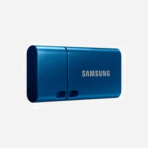 Samsung MUF-128DA Clé USB 128 Go Type-C 3.2 Gen 1 (3.1 Gen 1) Bleu - Lecture 400Mo/s, 33.7x15.9x6.4mm, Résistante Chocs/Température/Rayons X - Miniature 3