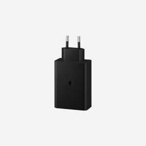 Chargeur Secteur Samsung EP-T6530NBEGEU Noir - 2 Ports USB-C + 1 Port USB-A 3.2 Gen 1 - 100/240V - Sortie Max 20V - 52x108.3x30mm - Miniature 2