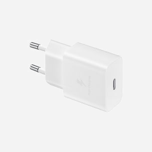 Samsung Chargeur Secteur Universel EP-T1510NWEGEU, 1 Port USB Type-C, 15W Charge Rapide, 100-240V, Protections Sur-courant, Blanc - Miniature 1