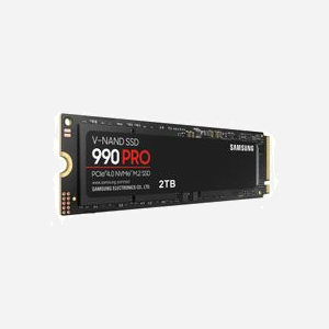 Samsung SSD 990 PRO 2 To M.2 PCIe 4.0 NVMe 2.0 V-NAND MLC, Lecture 7450 Mo/s, Ecriture 6900 Mo/s, 1400K/1550K IOPS, AES 256-bit - Miniature 4