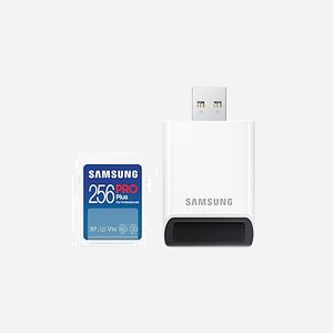 Samsung Carte SDXC 256Go UHS-I U3 V30, Lecture 180Mo/s, Ecriture 130Mo/s, Robuste (Température/Rayons X/Eau/Chocs/Aimants), MB-SD256SB/WW - Miniature 1