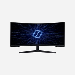 Samsung G55T Ecran PC 34" UltraWide Quad HD (3440x1440) LED VA 165Hz 1ms (MPRT) Incurvé 1000R FreeSync Premium HDMI/DisplayPort Noir - Miniature 2