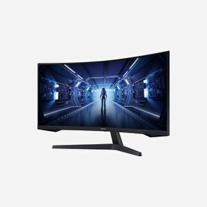 Samsung G55T Ecran PC 34" UltraWide Quad HD (3440x1440) LED VA 165Hz 1ms (MPRT) Incurvé 1000R FreeSync Premium HDMI/DisplayPort Noir - Miniature 3