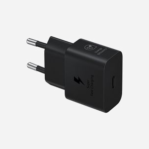 Samsung Chargeur USB-C 25W EP-T2510NBEGEU Noir - Charge rapide Super Fast Charging, Power Delivery (PPS), 1 port USB Type-C, 100-240V