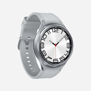 Samsung Galaxy Watch6 Classic 47mm Argent : Écran 1.5" OLED 480x480, 2Go RAM, 16Go stockage, GPS, WiFi, Bluetooth 5.3, Wear OS, Étanchéité 5ATM/IP68 - Miniature 3