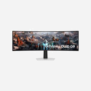 Samsung G93SC Ecran PC 49" Dual QHD OLED 5120x1440 240Hz 0.03ms G-Sync Compatible/FreeSync Premium Pro Argent (LS49CG934SUXEN) - Miniature 2
