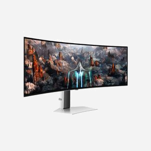 Samsung G93SC Ecran PC 49" Dual QHD OLED 5120x1440 240Hz 0.03ms G-Sync Compatible/FreeSync Premium Pro Argent (LS49CG934SUXEN) - Miniature 4