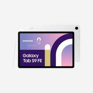 Samsung Galaxy Tab S9 FE Argent : Écran 10.9" WUXGA+ TFT, Exynos 1380, 6Go RAM, 128Go, Wi-Fi 6, Android 13, S Pen inclus, IP68