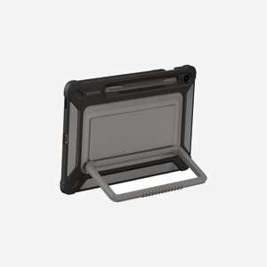 Samsung EF-RX510 Housse Noire pour Galaxy Tab S9 FE 10.9", Résistance Militaire MIL-STD 810G, Béquille intégrée, Support S Pen, 263x174.5x21.2mm