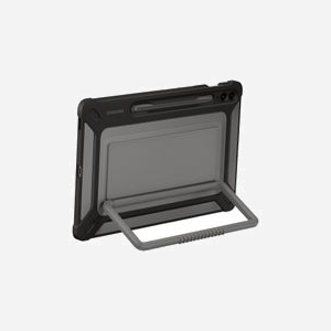 Samsung EF-RX610 Housse Noire pour Galaxy Tab S9 FE+ (10.9") - Protection antichoc et rayures, une position, boucle stylo, 194.5x294.5x21.2mm, 322g