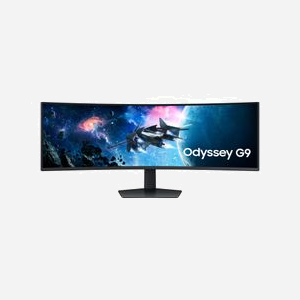 Samsung G95C Écran PC 49" Dual QHD LED 5120x1440 1ms VA 240Hz 1000R DisplayHDR 1000 FreeSync Premium Pro Hub USB 3.2 Gen 1 Noir - Miniature 2