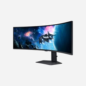 Samsung G95C Écran PC 49" Dual QHD LED 5120x1440 1ms VA 240Hz 1000R DisplayHDR 1000 FreeSync Premium Pro Hub USB 3.2 Gen 1 Noir - Miniature 3