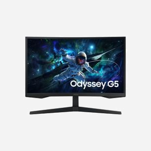 Samsung G55C Ecran PC 27" QHD (2560x1440) LED VA 165Hz 1ms, Dalle Incurvée 1000R, HDR10, FreeSync, HDMI 2.0, DisplayPort 1.2, Noir - Miniature 2