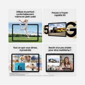 Samsung Galaxy Tab A9 SM-X210 11" WUXGA LCD Qualcomm Snapdragon 695 8Go RAM 128Go Wi-Fi 5 Android 13 Argent - Miniature 5