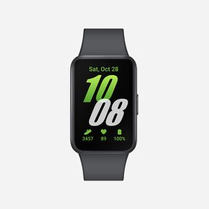 Samsung Galaxy Fit3 SM-R390NZAAEUB : Ecran AMOLED 1.6" 256x402px, RAM 16Mo, Flash 0.256Go, Bluetooth 5.3, FreeRTOS, Batterie 208mAh, Boîtier 40mm gris. - Miniature 2
