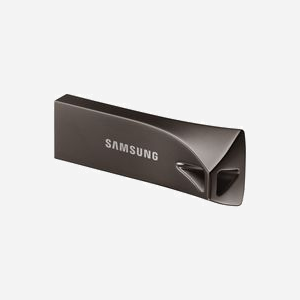 Samsung Bar Plus MUF-512BE4/APC : Clé USB 3.2 Gen 1 512Go, Lecture 400Mo/s, Écriture 110Mo/s, Corps Métal Gris, Résist. Chocs/Temp./Rayons X - Miniature 3