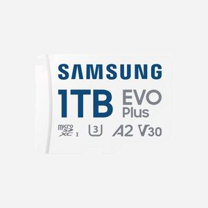 Samsung MicroSD EVO Plus (2024) 1 To UHS-I U3 V30 A2 160Mo/s Lecture/Ecriture incluant Adaptateur SD - MB-MC1T0SA/EU - Miniature 1