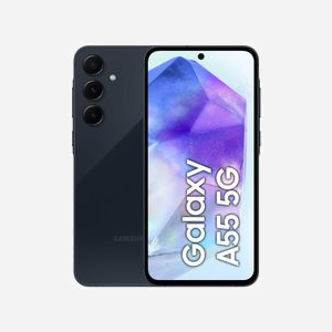 Samsung Galaxy A55 5G 6.6" Super AMOLED 120Hz 8Go RAM 128Go Stockage Android 14 Triple Caméra 50MP OIS Batterie 5000mAh IP67 Marine - Miniature 1