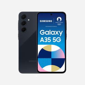 Samsung Galaxy A35 5G SM-A356BZKBEEE Écran 6.6" Super AMOLED 120Hz Exynos 2GHz 6Go RAM 128Go Android 14 Triple Caméra 50MP Batterie 5000mAh Marine