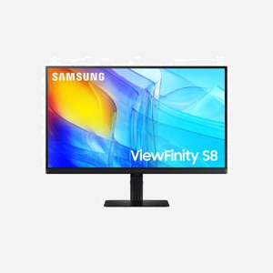 Samsung S80D - Écran LCD 32" 4K UHD (3840x2160) VA, 5ms, 60Hz, HDR10, Hub USB 3.2 Gen 1, HDMI 2.0, DisplayPort 1.2, VESA 100x100, Noir - Miniature 1