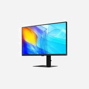 Samsung S80D - Écran LCD 32" 4K UHD (3840x2160) VA, 5ms, 60Hz, HDR10, Hub USB 3.2 Gen 1, HDMI 2.0, DisplayPort 1.2, VESA 100x100, Noir - Miniature 3